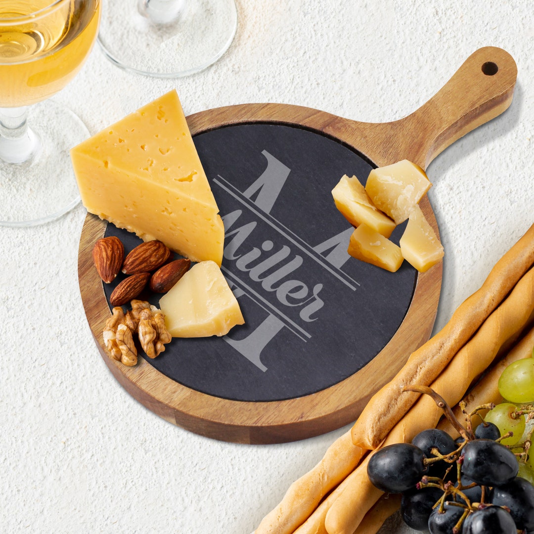 Slate Cheese Board Personalized Custom Slate Charcuterie Board Engraved ...
