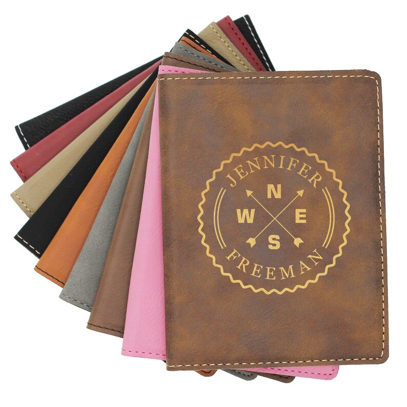 Monogrammed Passport Case Custom Passport Cover Engraved Etsy