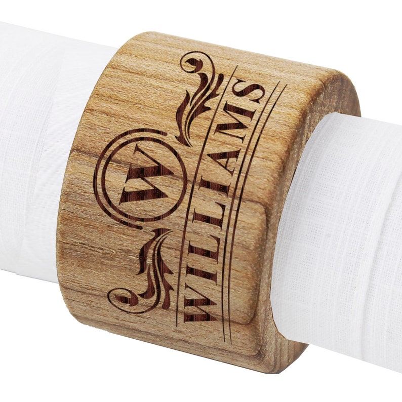 Personalized Napkin Rings Monogrammed Napkin Rings Etsy
