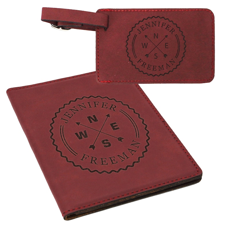 Personalized Passport Holder and Luggage Tag Set Passport Etsy