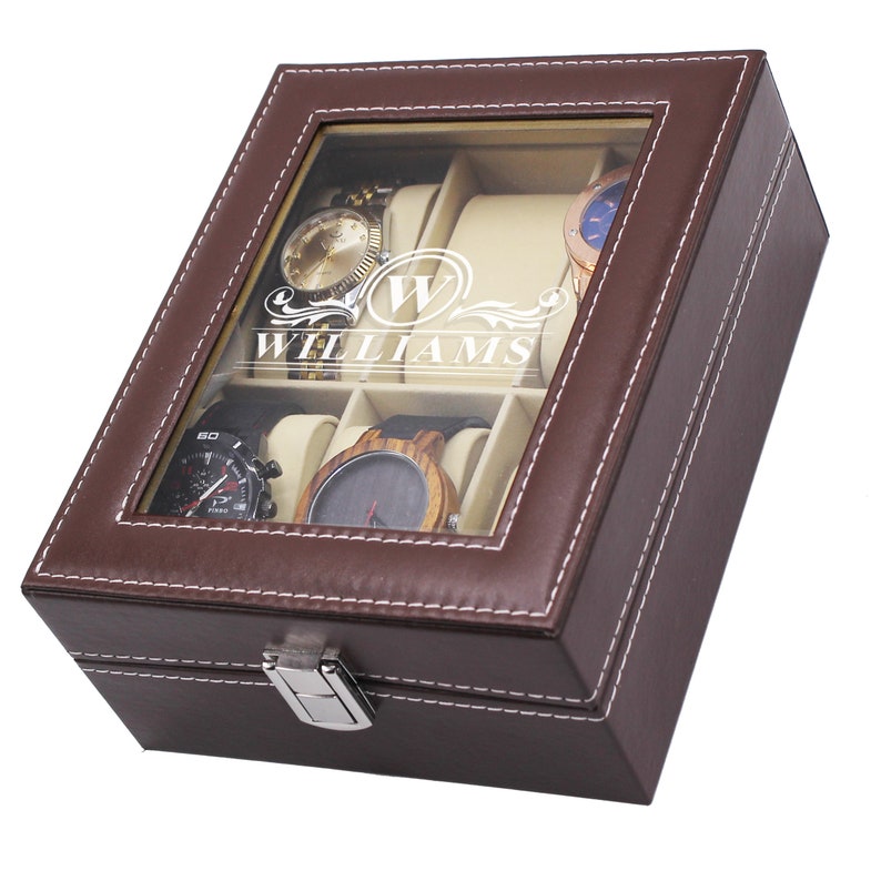 Engraved Watch Box Watch Storage Box Gifts for Him Husband Etsy Canada