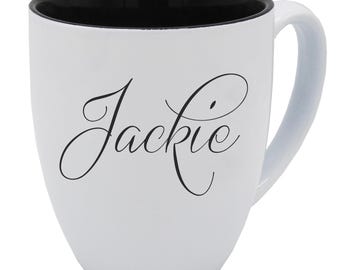 Coffee Mug Personalized - Customized Coffee Cup - Engraved Coffee Mug - Latte Mug - Custom Coffee Mug Bridesmaid - Coffee Mug for Teacher