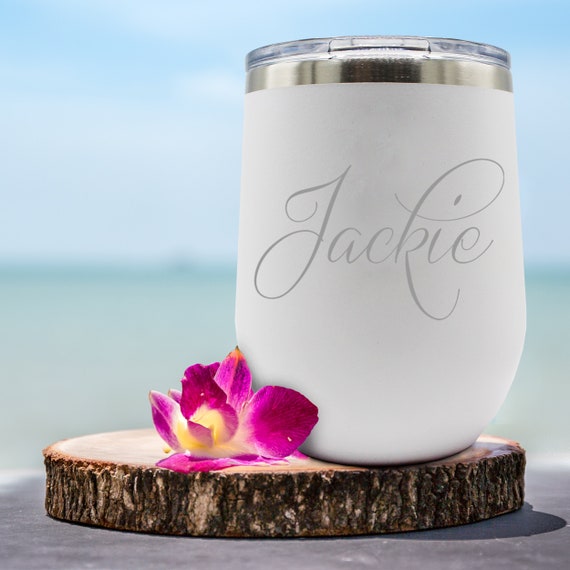 Engraved 12 Oz. Wine Tumbler Personalized