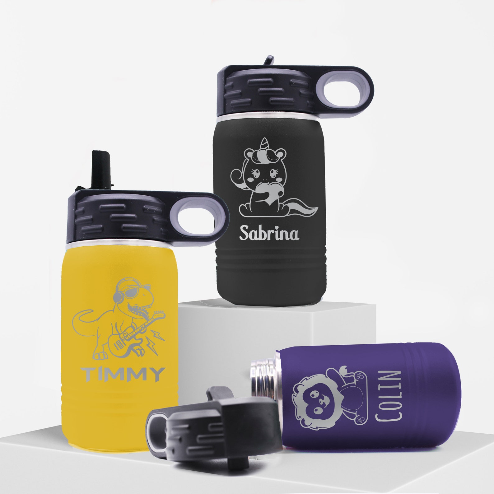Personalized Water Tumbler for Kids Boys Girls, Custom Water Tumbler ...