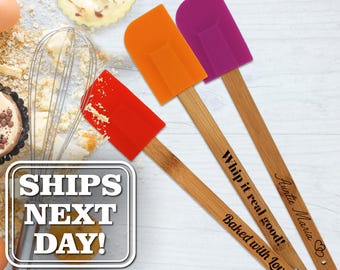 Silicone Spatula Engraved - Spatula Customized - Personalized Baking Gift - Custom Spatula - Engraved Spatulas - Baking Gift - Fun Spatula