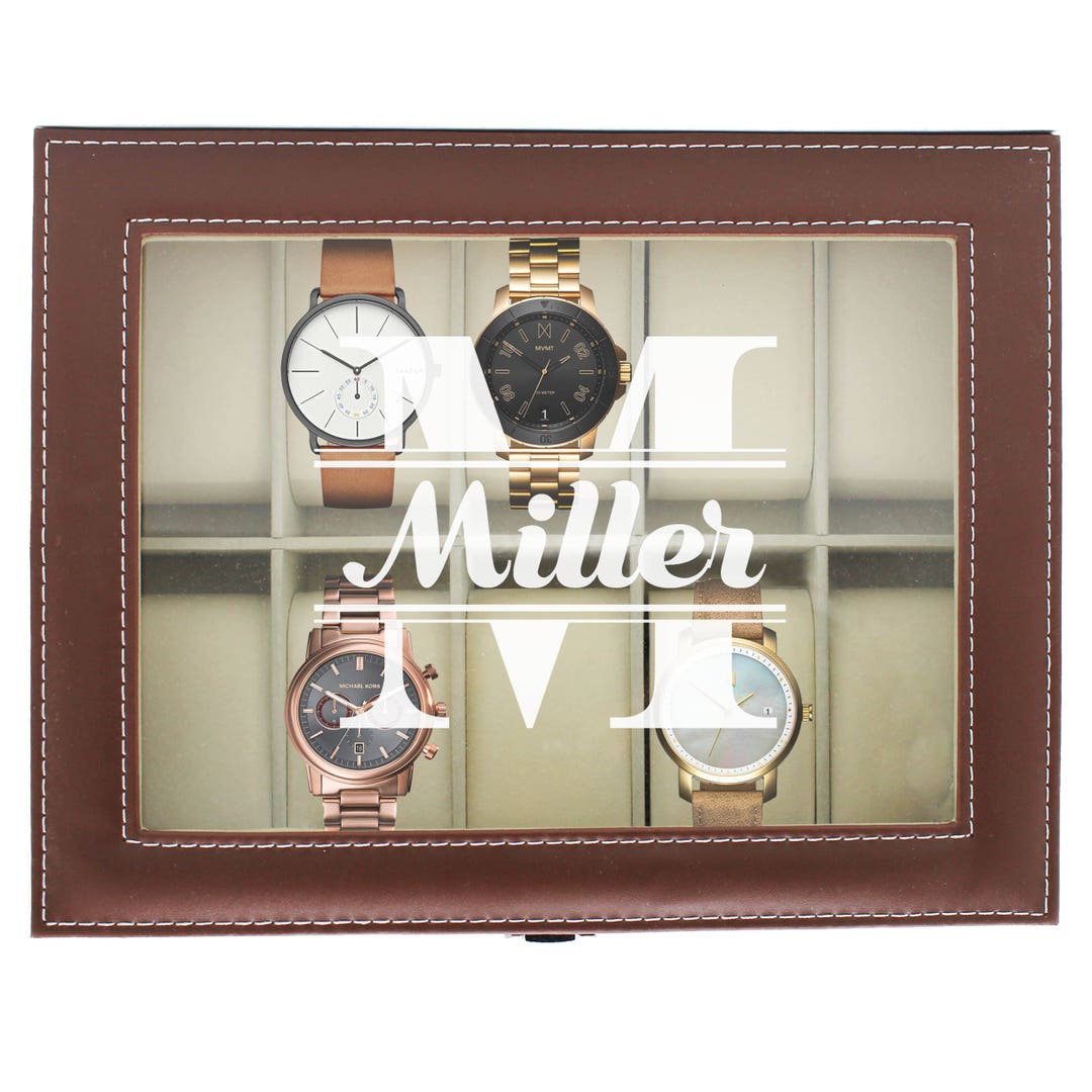 Watch Box for Men, Watch Case for Men, Watch Case Personalized, Watch Box for Him, Mens Watch