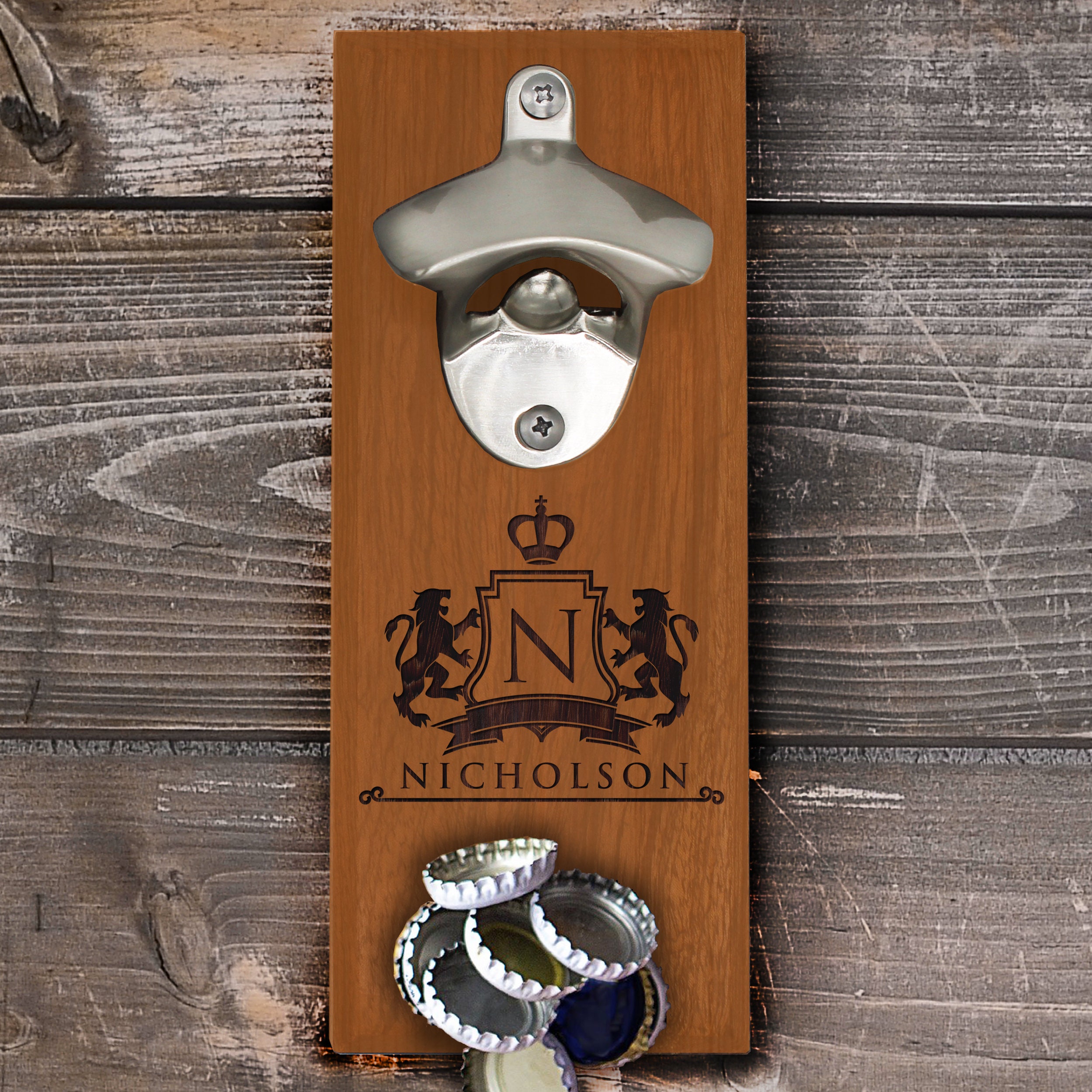 Wall Hanging Bottle Opener/personalized With Name/come in Relax