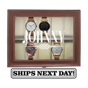 Watch Box for Men, Watch Case for Men, Watch Case Personalized, Watch Box for Him, Mens Watch Case, Engraved Watch Case, Watch Holder