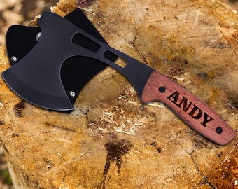 Personalized Axe - Engraved Hatchet - Groomsmen Gift Axe - Custom Axe - Monogrammed Axe - Hand Axe - Camping Gift - Tomahawk Axe