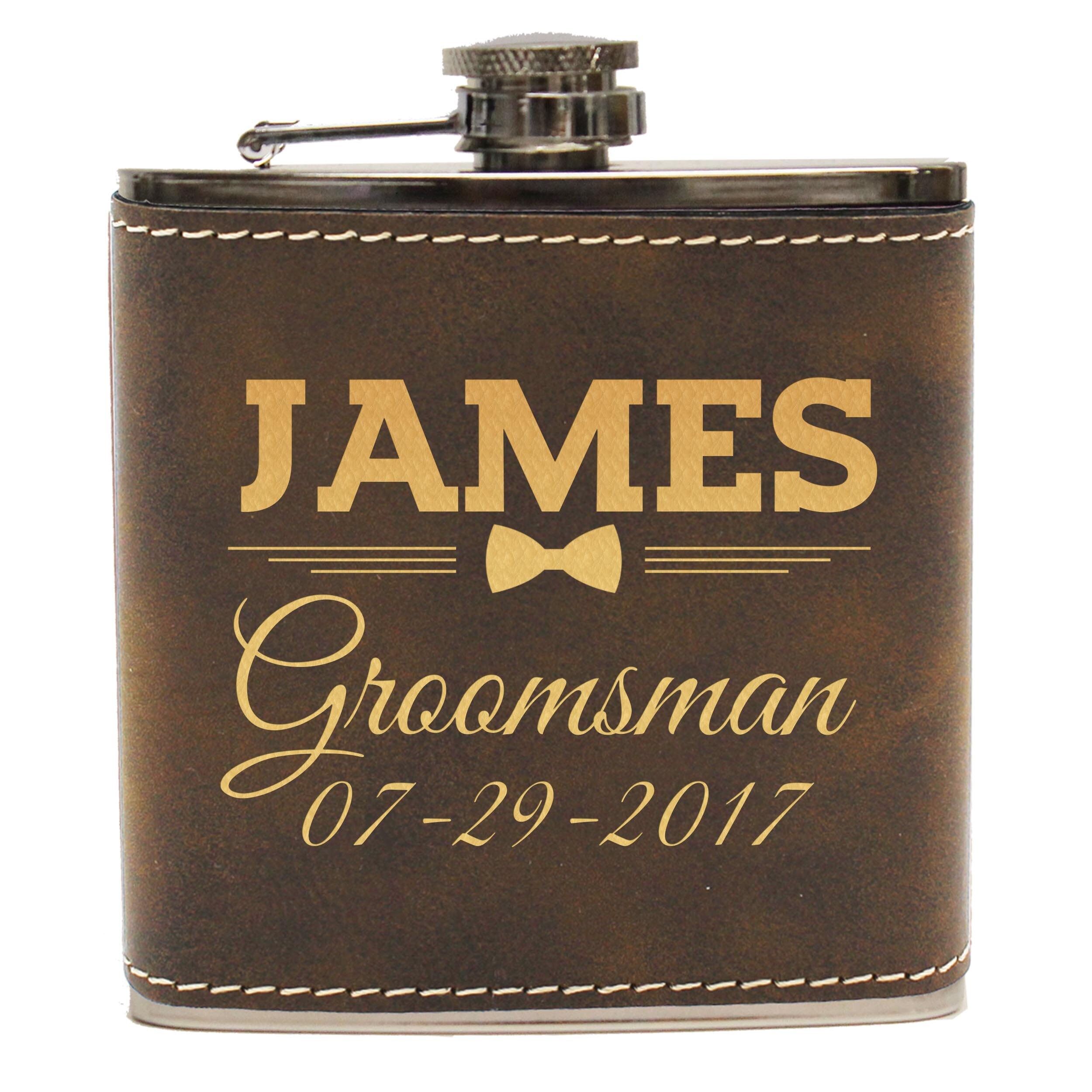 Personalized Flask Set Groomsmen Gift Gifts for Groomsmen Etsy