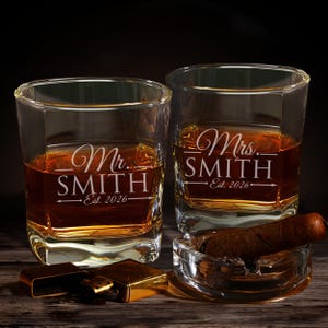 Mr and Mrs Gifts, Bride and Groom Toasting Glasses, Mr and Mrs Mason Jar Glasses, His and Her Gifts, Husband and Wife Gifts, Set of 2 image 6