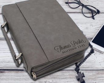 Bible Case - Personalized Bible Case - Monogrammed Bible Cover - First Communion Gift - Baptism Gift - Bible Covers for Boys - Religion Gift
