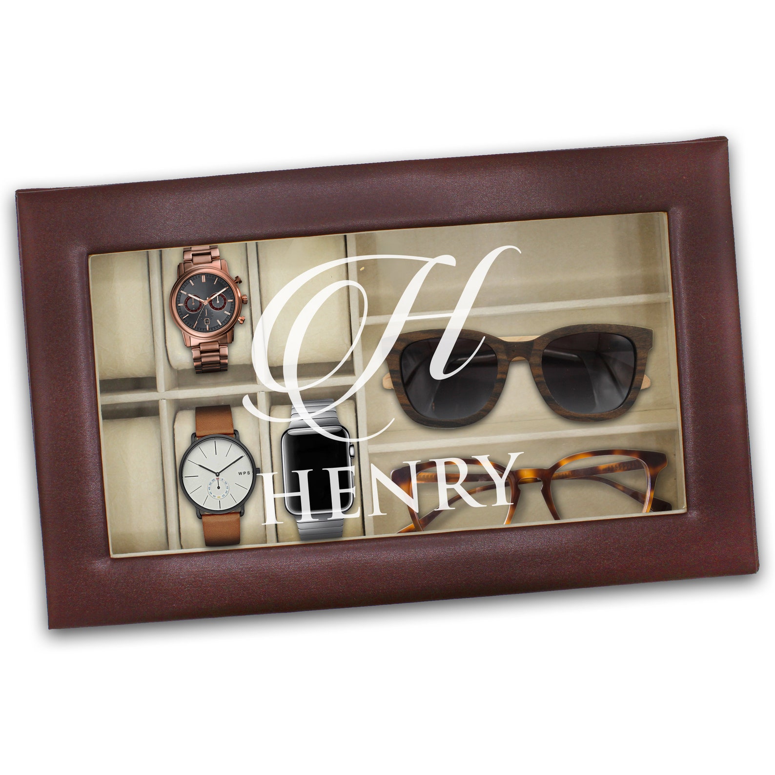 Personalized Watch and Sunglasses Box Engraved Sunglasses Etsy