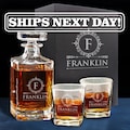 Man Birthday Gift for Him - Custom Decanter Set - Personalized Birthday Gift - Birthday Gift for Dad
