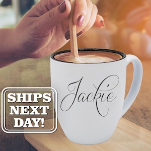 Coffee Mug Personalized - Customized Coffee Cup - Engraved Coffee Mug - Latte Mug - Custom Coffee Mug Bridesmaid - Coffee Mug for Teacher