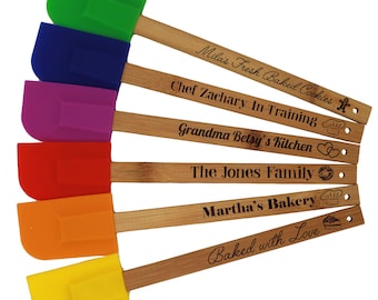 Personalized Baking Utensils - Engraved Cooking Spatula - Custom Spatula - Customized Silicone Spatulas - Cooking Custom Gift - Baking Tools