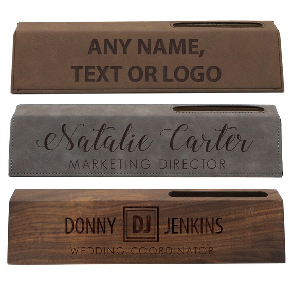 Personalized Name Plate For Desk Custom Desk Name Plate Etsy