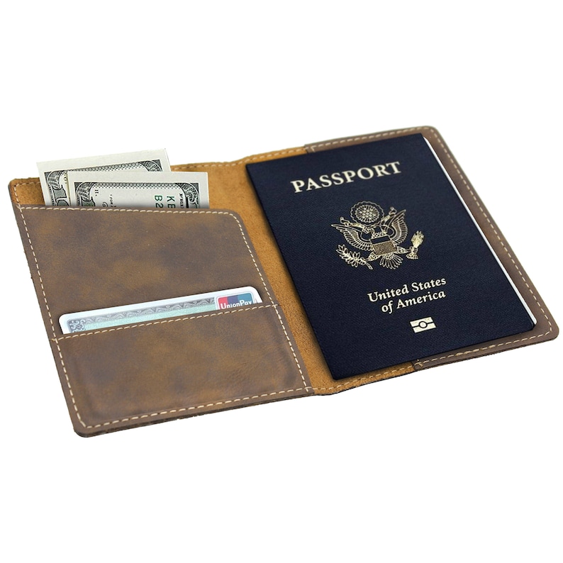 Monogrammed Passport Case Custom Passport Cover Engraved Etsy