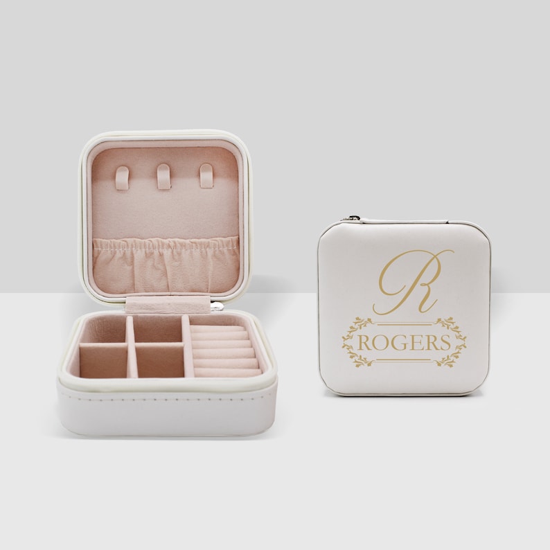 Travel Jewelry Case Personalized Mini Jewelry Box Mini Etsy