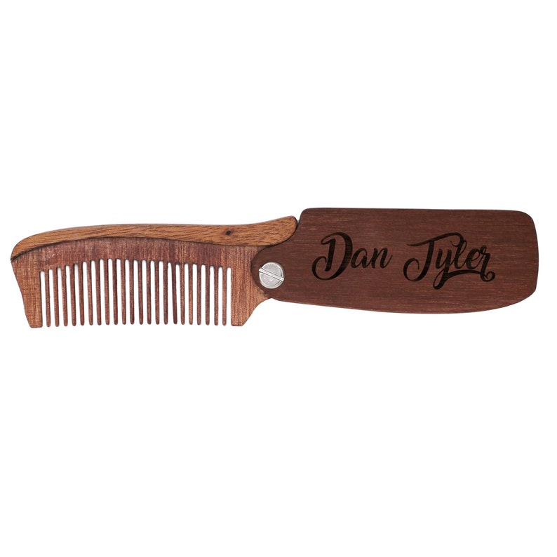 Personalized Beard Comb Engraved Beard Brush Folding Beard Etsy