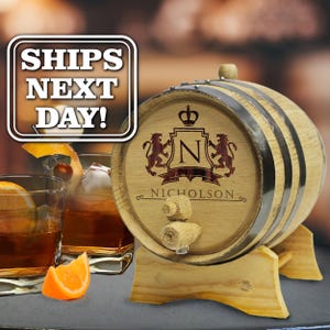 Personalized Whiskey Barrel - Oak Barrel - Groomsmen Gift - Husband Gift - Engraved Whiskey Barrel - Wine Barrel Mini Barrel- Wood Barrel