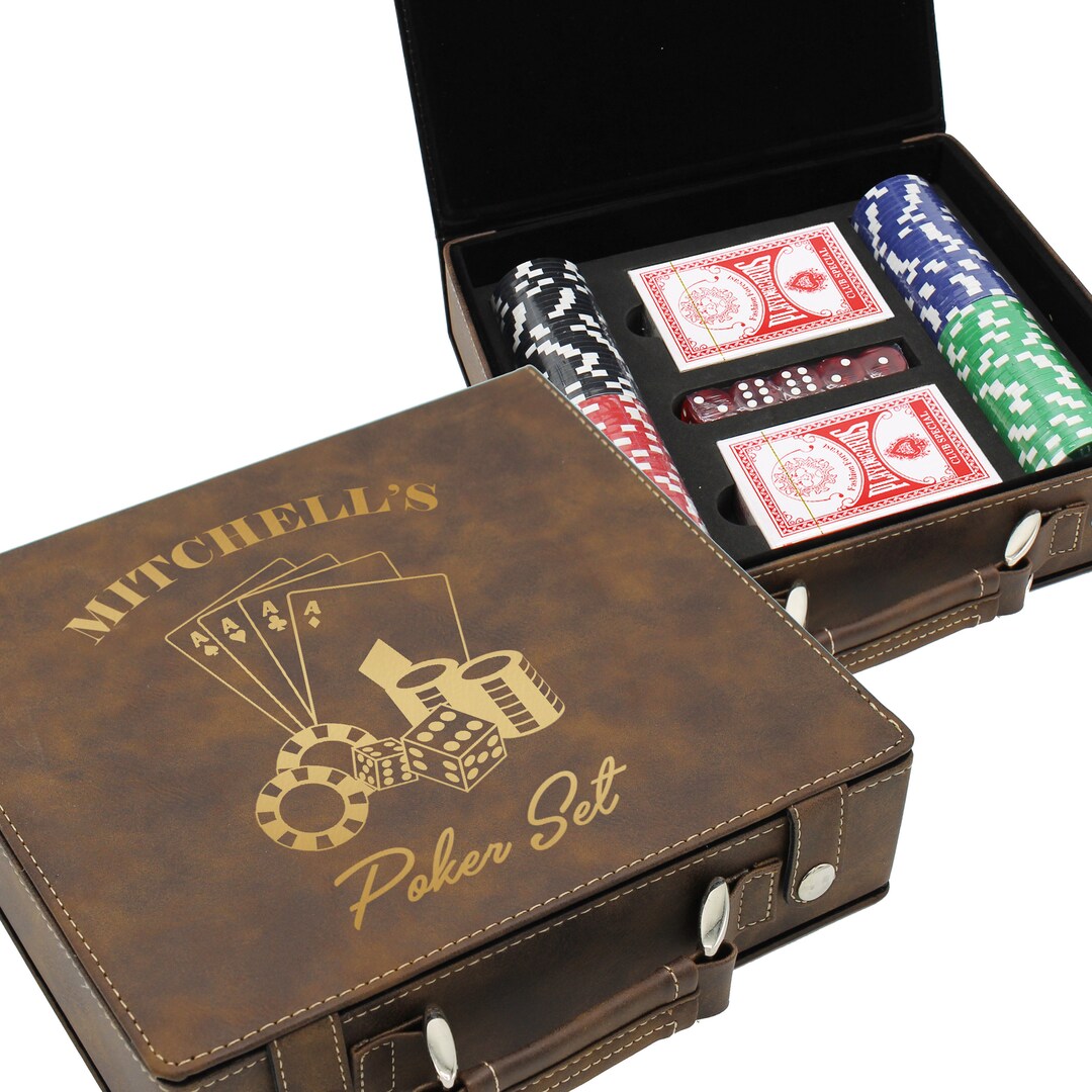 Personalized Poker Case Personalized Poker Set Poker Lovers Gift Gifts ...