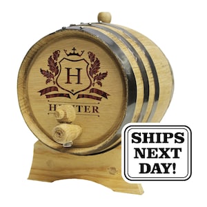 Personalized Wine Barrel - Bourbon Barrel - Oak Barrel - Whiskey Gift - Whiskey Lover Gift - Aging Barrel - Custom Barrel - Engraved Barrel