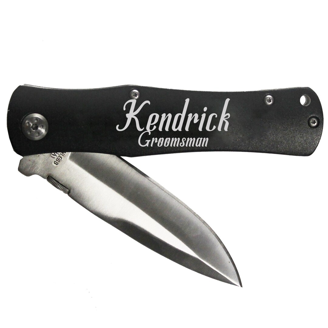 Engraved Knife Groomsmen Gift Groomsmen Knife Etsy