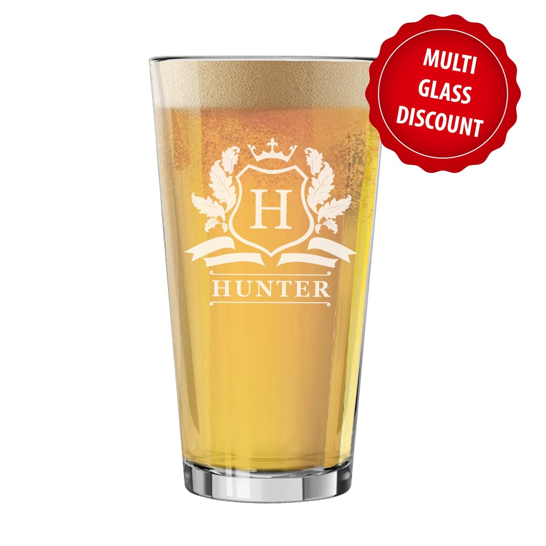Pint Glass, Pilsner Glass, Personalized Beer Glasses, Etched Beer Glass ...