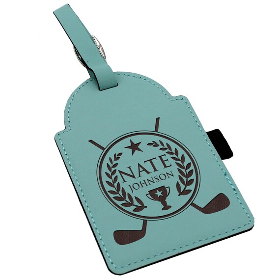 Golf Bag Luggage Tag Personalized Golf Tag Custom Golf Etsy