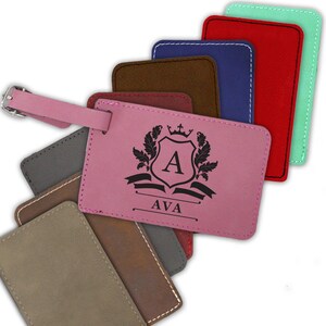 Personalized Luggage Tag Leather, Engraved Luggage Tag, Luggage Tags Personalized, Custom Luggage Tag, Travel Accessories, Luggage Tags Gift