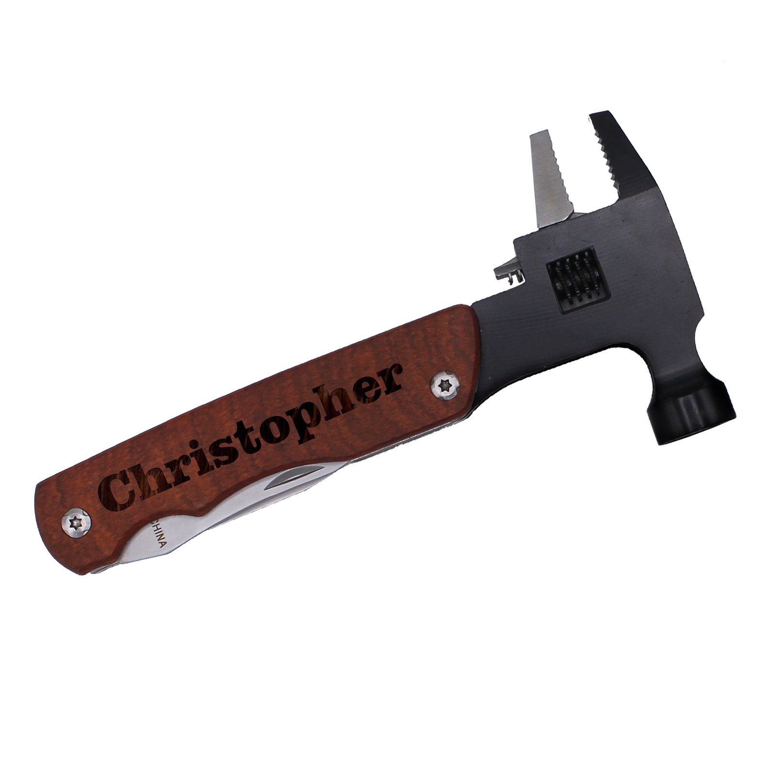 Custom Multitool Engraved Multitool Set - Wrench Multitool Wood Handle - Personalized ...