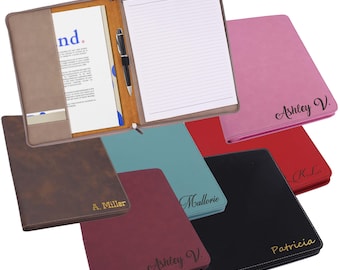 Personalized Portfolio, Monogram Padfolio, Leather Folio, Zipper Padfolio, Leather Portfolio, Monogrammed Portfolio, Custom Padfolio
