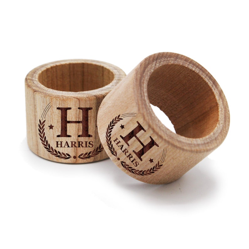Napkin Rings Holders Personalized Napkin Holder Custom Etsy
