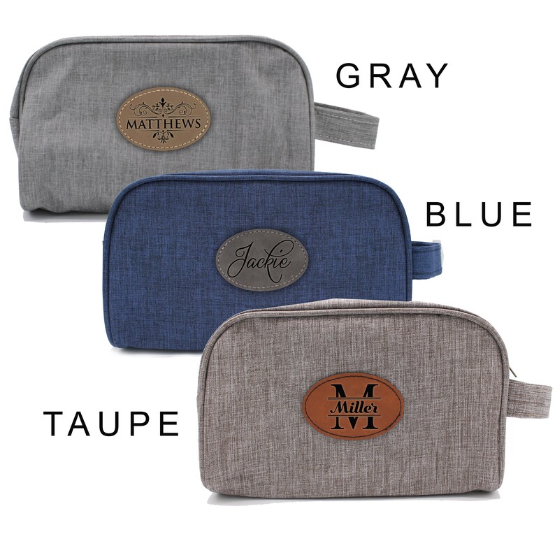 Dopp Kit Canvas Toiletry Bag for Men/ Women Custom Dopp Kit Etsy