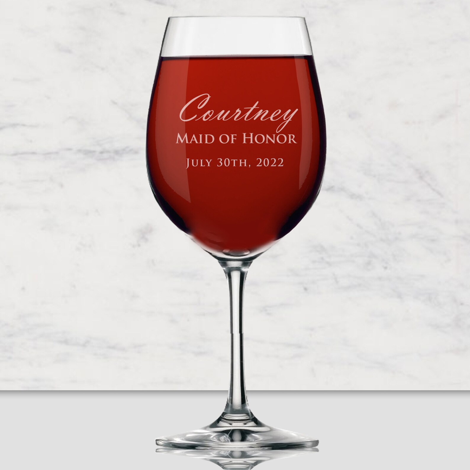 Bridesmaid Gift Bridesmaid Wine Glasses Personalized Wine Etsy