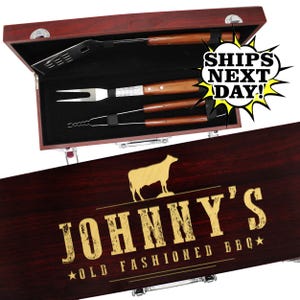 Best Birthday Gift for Him - Husband Gift - Boyfriend Gift - Dad BBQ Gift - Engraved Grilling Gifts, Dad Gift, Gift for Dad