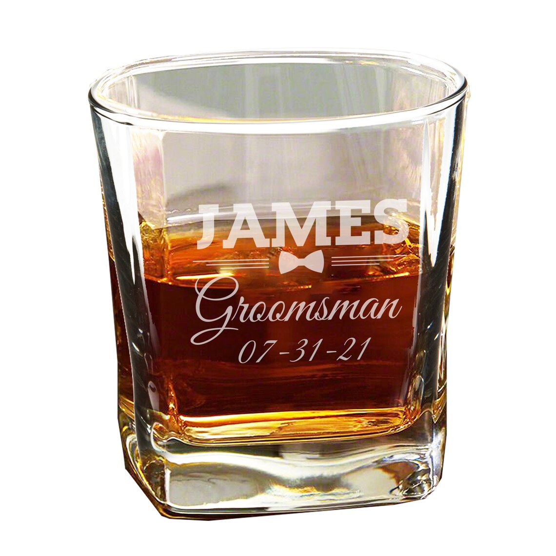 Etched Whiskey Glasses Custom Whiskey Glass Personalized Etsy