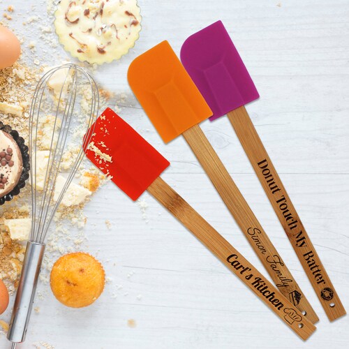 Personalized Laser Engraved Silicone Spatula Perfect Gift Etsy