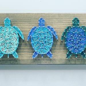Turtle String Art // Sea Turtle Wall Decor
