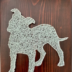 PitBull String Art / Personalisierte Hundeschild