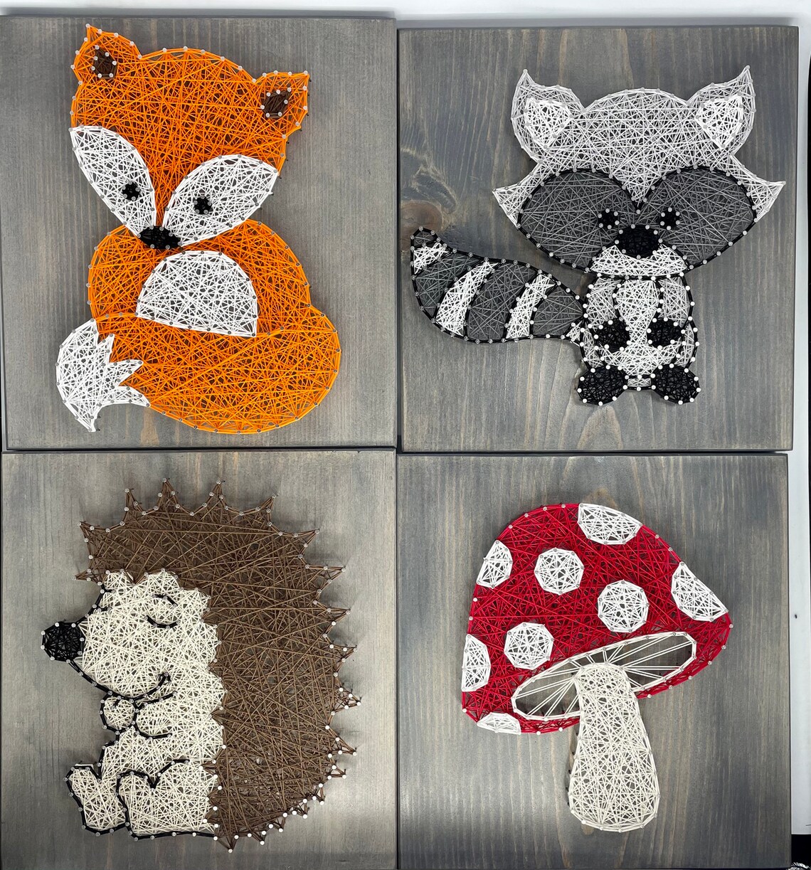 Mushroom String Art // Toadstool Decor Etsy