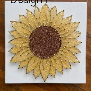 Sunflower String Art // Sunflowers Decor