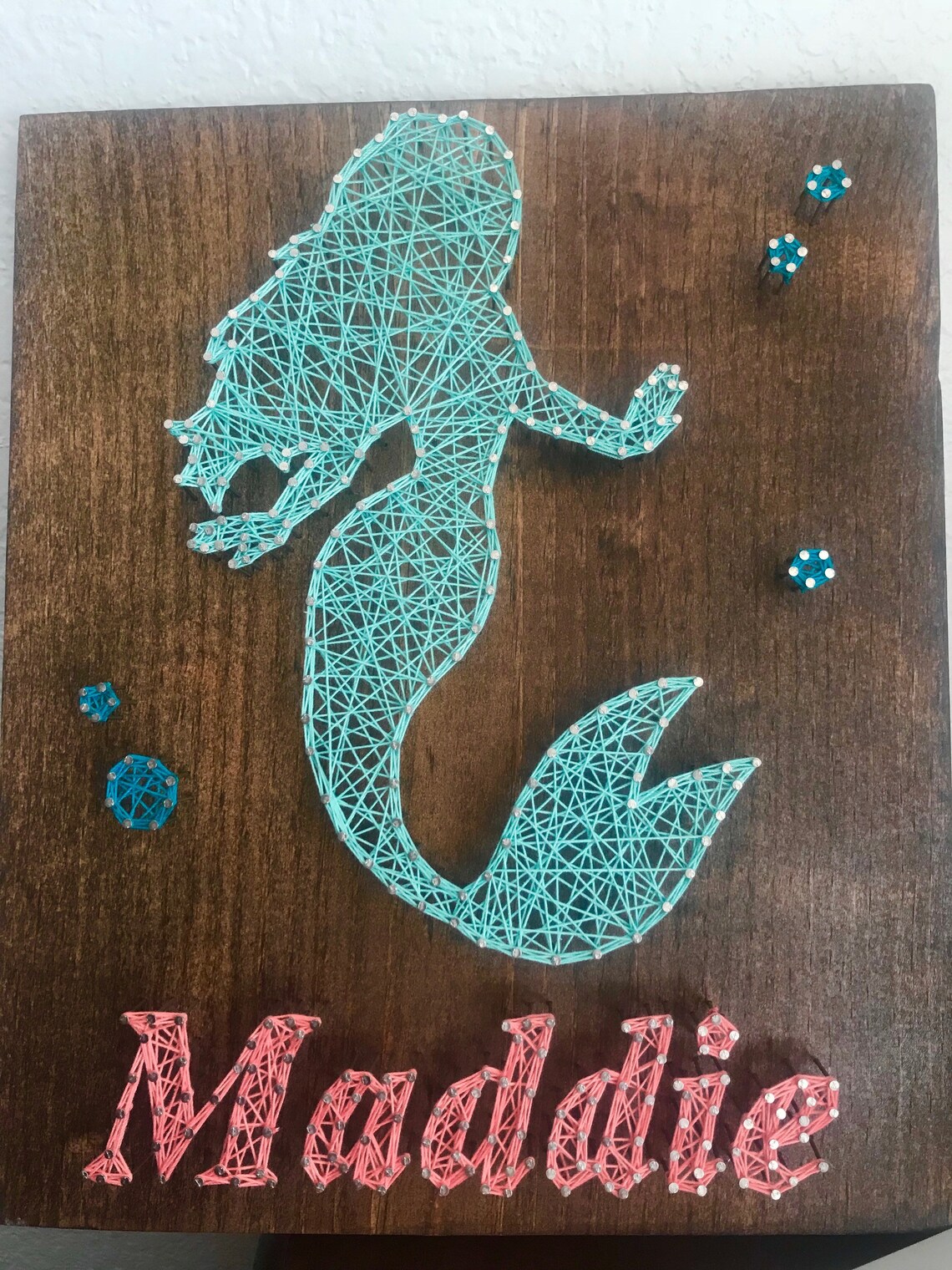 Mermaid String Art | Etsy