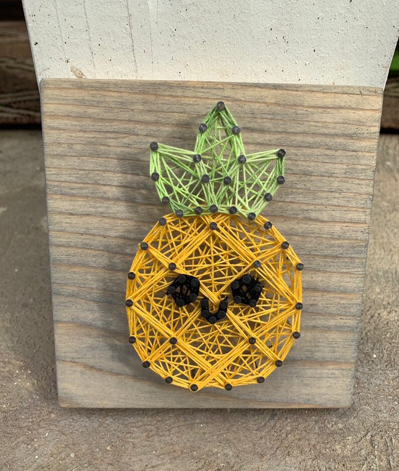 Mini Pineapple String Art Etsy