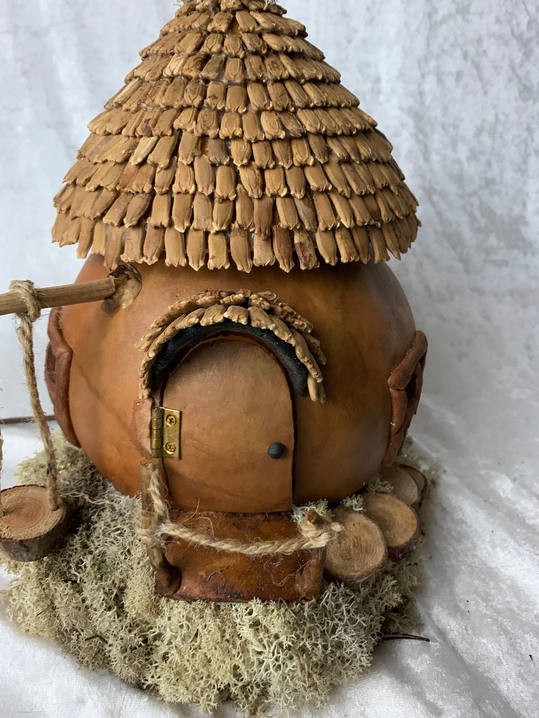 Fairy house Gourd. Fairy or garden gnomes lovers will love this magical