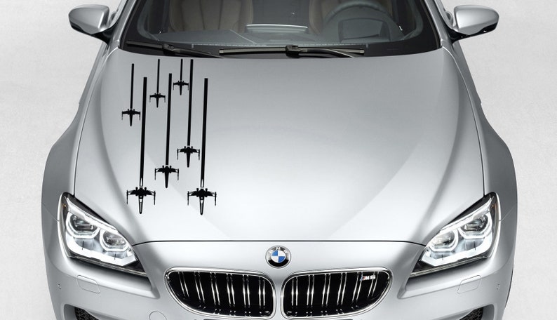 Laptop Vinyl Sticker Decal X WING FIGHTER Star Wars Force Awakens Car