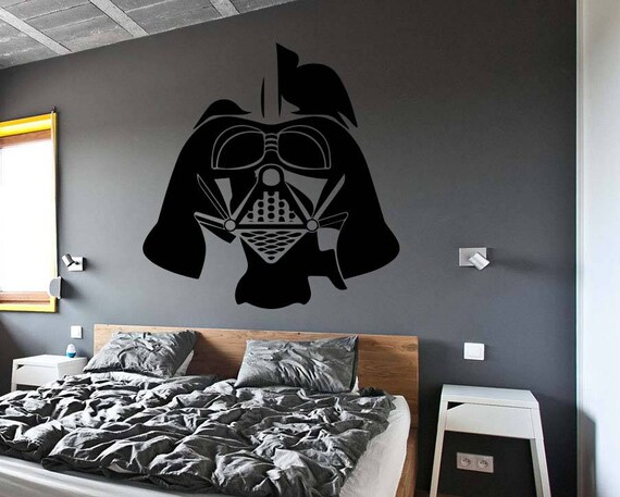 Vinyl Darth Vader Decal Star Wars Wall Decal Kids Room Decor Boys Room Star Wars Decal