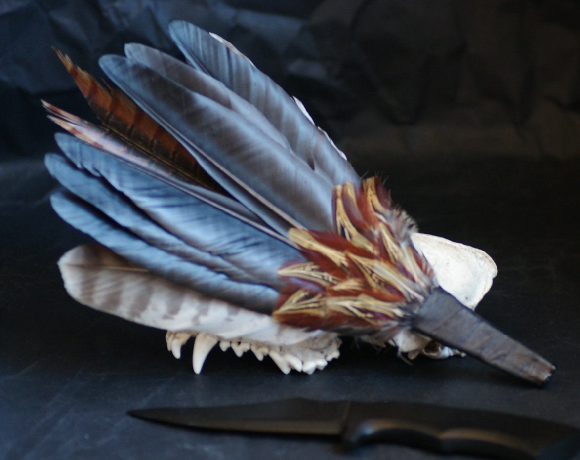 Raven crow hawk falcon pheasant feathers smudge | Etsy