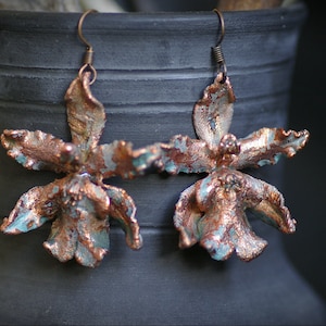 Orchid earrings